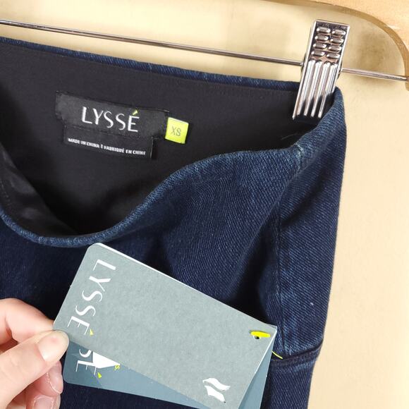 Lysse High Waist Denim Leggings in Indigo Size XS - Picture 7 of 11